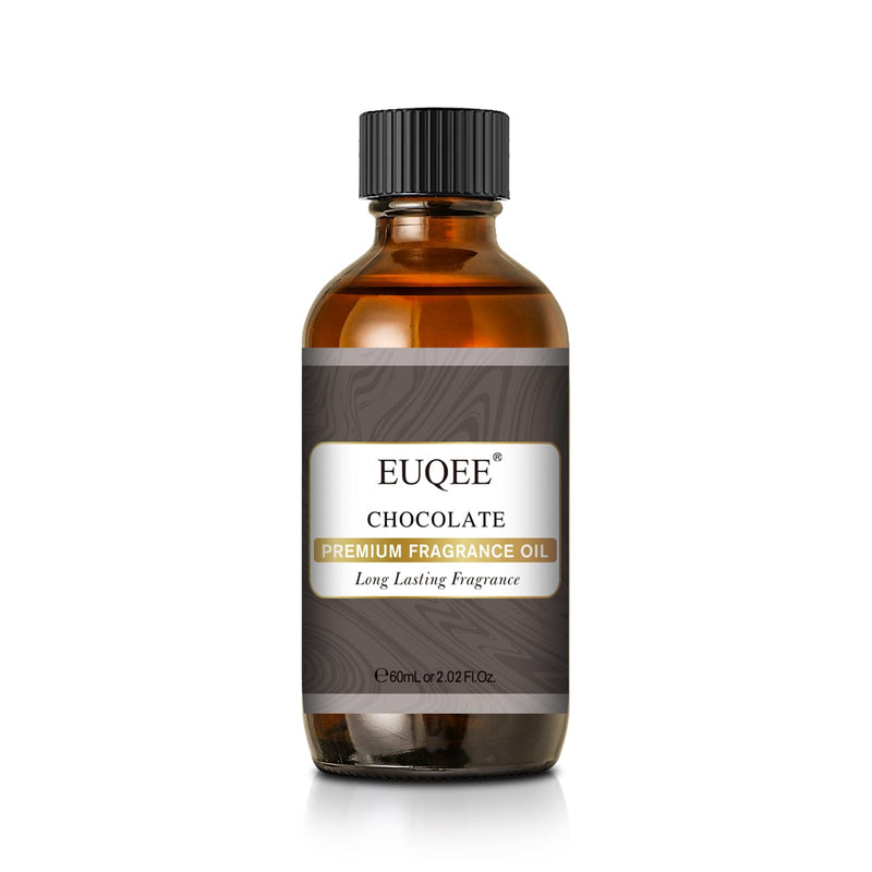 EUQEE Chocolate Fragrance Oil 2.02 Fl oz (60 ml) – Premium Grade with Glass Dropper for Diffusers, Soaps & Candles
