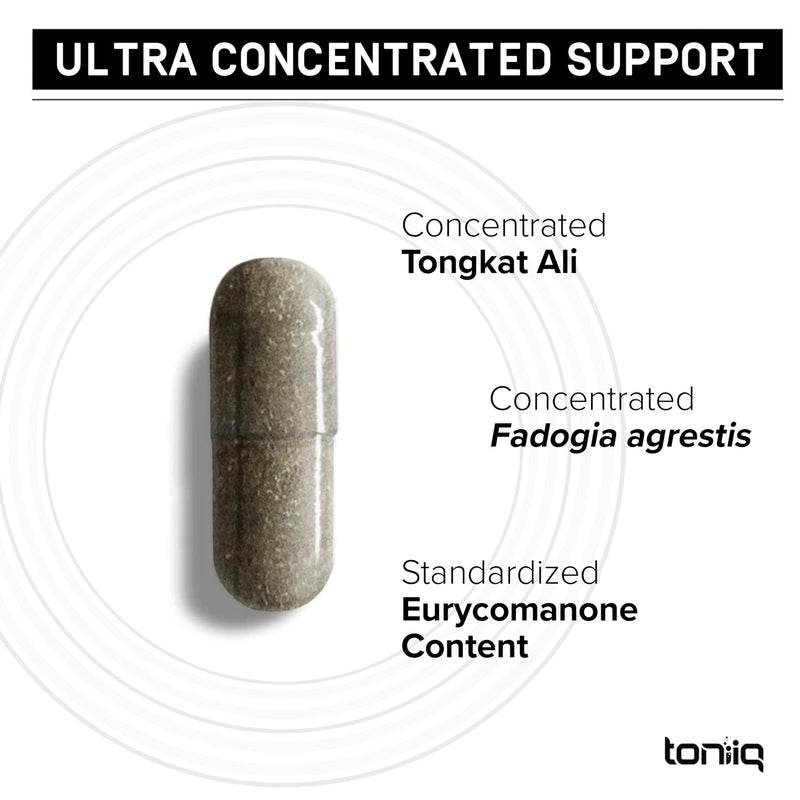 Tongkat Ali Fadogia Agrestis - Ultra High Potency 200:1 Tongkat Ali & 30:1 Fadogia Agrestis - 2% Eurycomanone -Third-Party Lab Tested - 120 Capsules