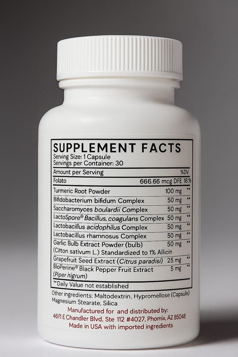 EVER VITALESSENTIALS LLC Probiotics with Turmeric - Daily Wellness Capsule