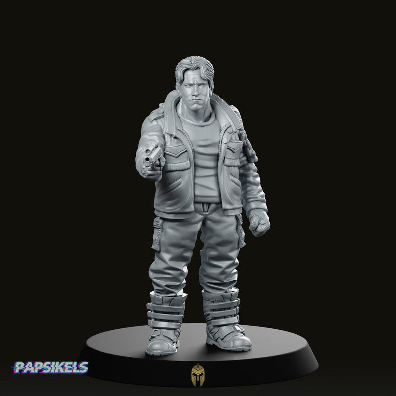 Evil Barry Mcguffin Future Killer Miniature Sci-Fi Gunman