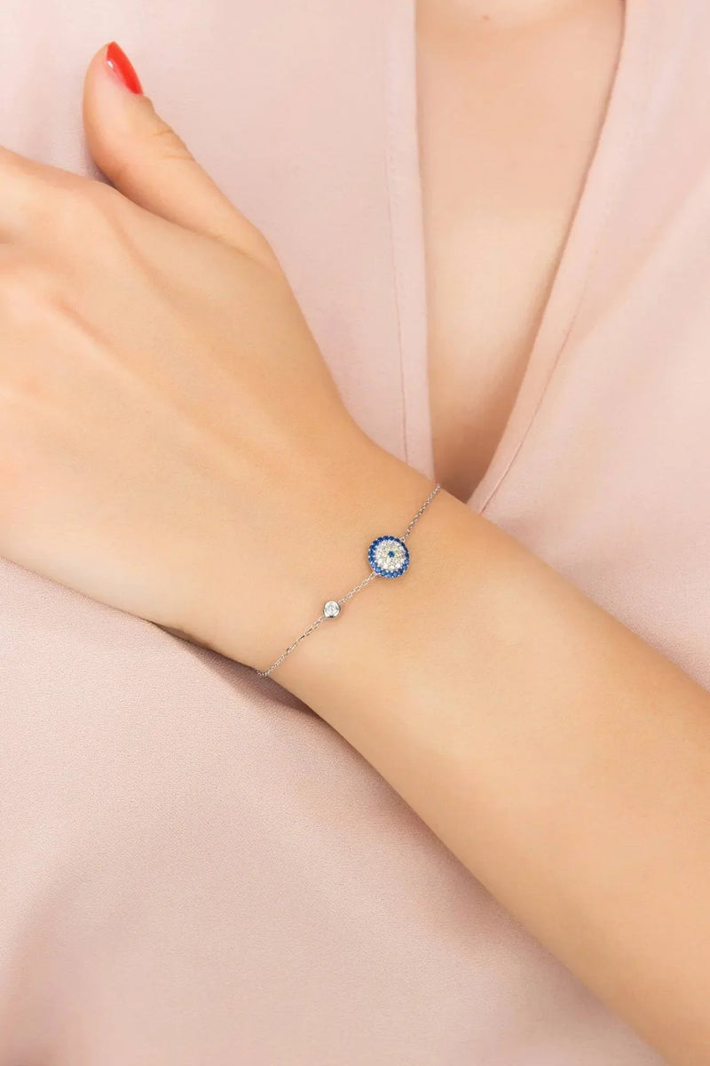 Evil Eye Bracelet Silver