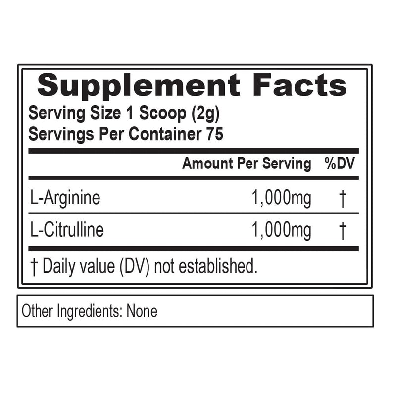 Evlution Nutrition L-Arginine + L-Citrulline – Endurance & NO Support (2000mg) – Vegan, Gluten Free | 75 Servings