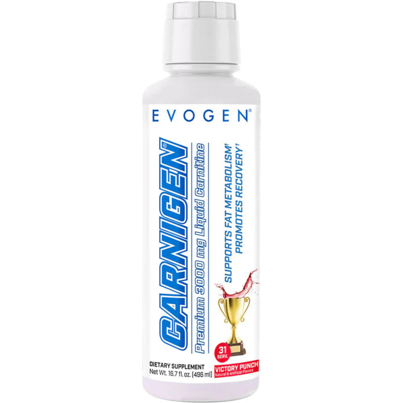 Evogen Carnigen Liquid L-Carnitine | Fat Metabolism, Recovery, Caffeine Free