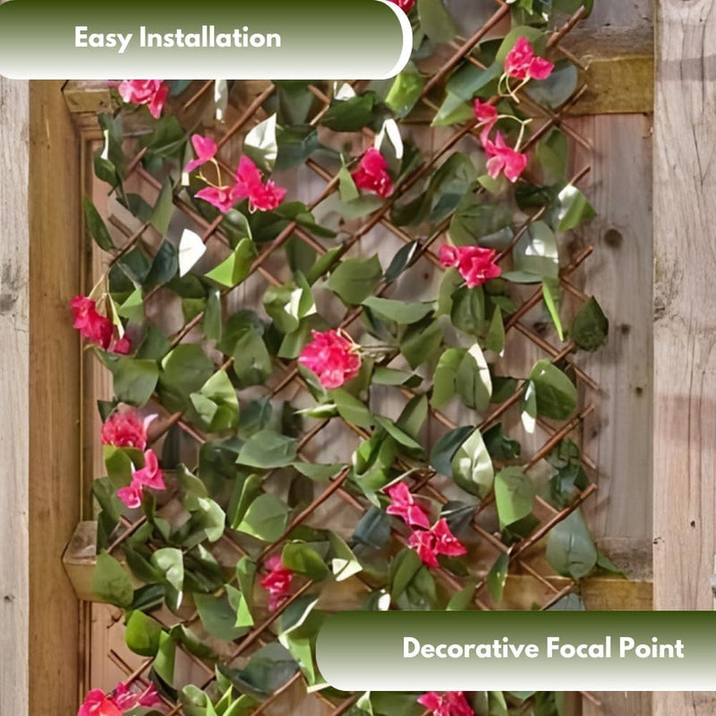 Artificial Leaf Trellis Privacy Screen 180x90cm