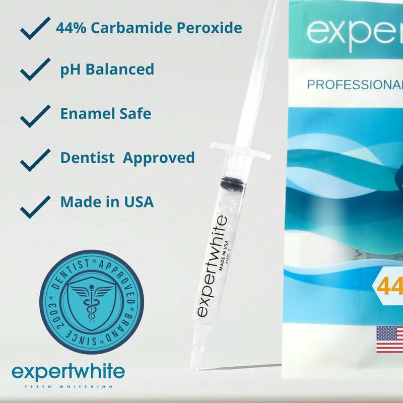 Expertwhite 44% Carbamide Peroxide Teeth Whitening Gel Refills for Trays – 4 x 3cc (15 Minutes)