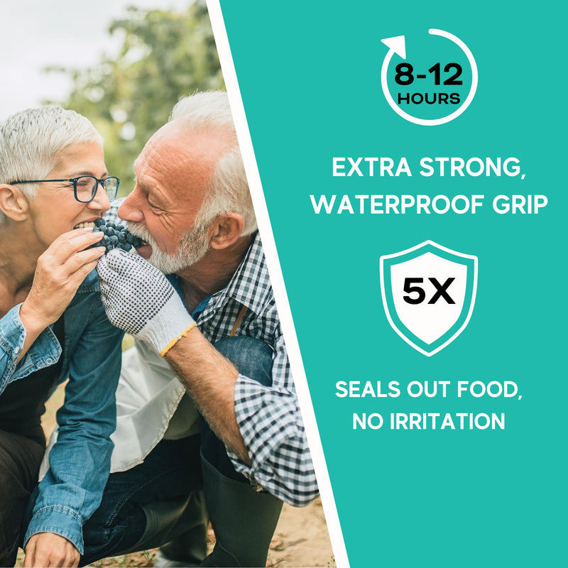 Extra Strong Denture Adhesive Cream - 12-Hour Mint Hold | 5 Pack 7 oz