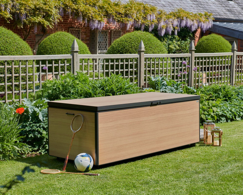 Royce XL Wood Look Outdoor Storage Box