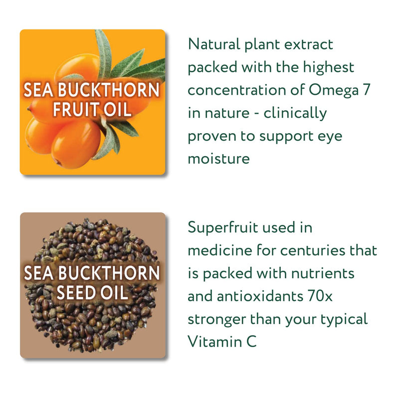 eyetamins Dry Eye Comfort - 60 Softgels | Ophthalmologist-Formulated, Himalayan Sea Buckthorn Oil