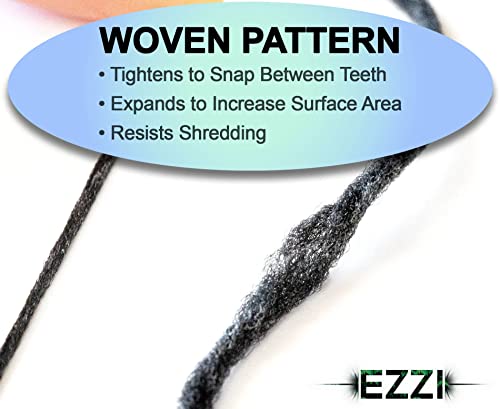 EZZI Woven Expanding Dental Floss – Charcoal, Xylitol, Mint | 109 Yards