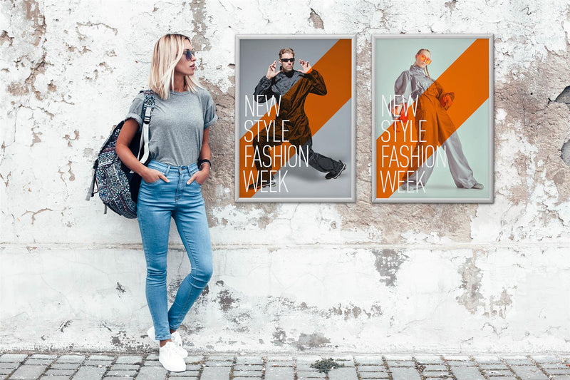 Durable Outdoor Snap Frame Weatherproof Poster Holder Notice Board | A1 Silver