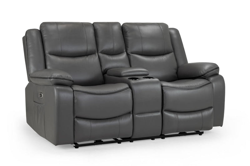Harald Electric Recliner Sofa: Plush 2-Seater, High-Back Comfort