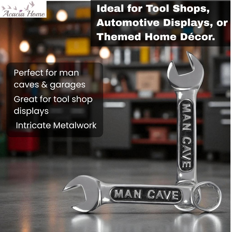 30CM ALUMINIUM SPANNER WALL PLAQUE