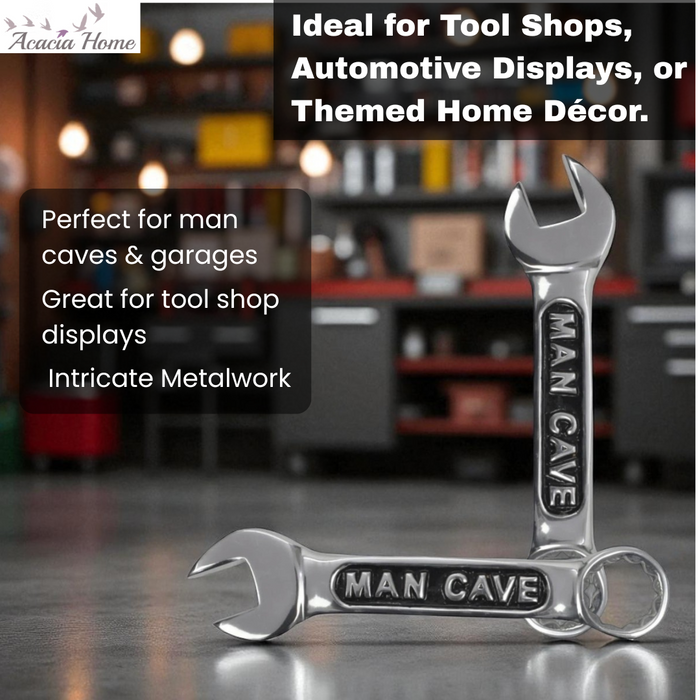 30CM ALUMINIUM SPANNER WALL PLAQUE