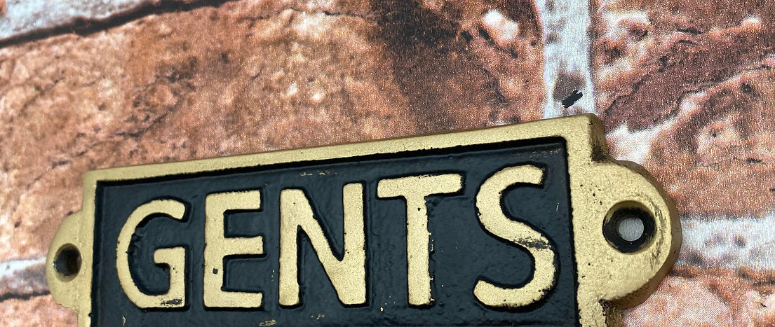 GENTS - METAL SIGN