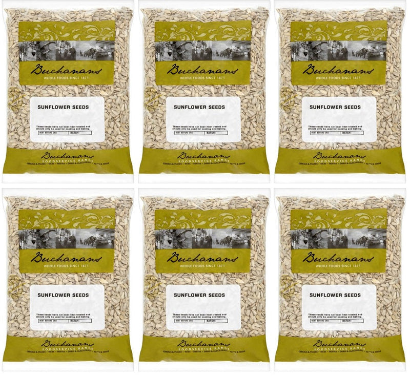 6 x Buchanans Sunflower Seeds 1Kg