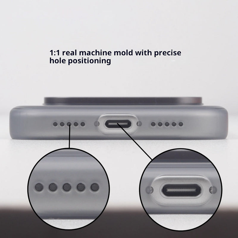 Frosted Magnetic Suction Suitable For 17promax Phone Case PC Skin Feeling Drop-resistant