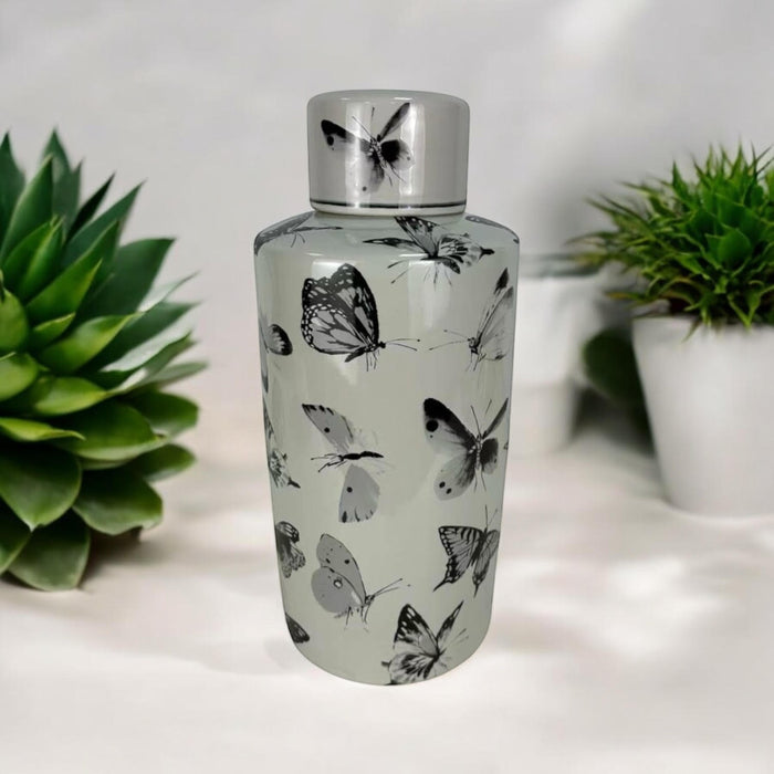 36CM GINGER JAR butterfly