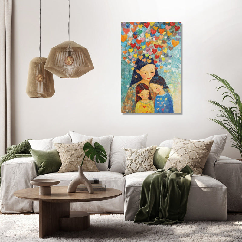 Mother’s Heart Shower Canvas