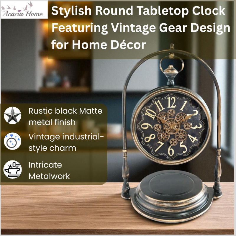 67CM Gear Clock - L35 x W45 x H67 cm