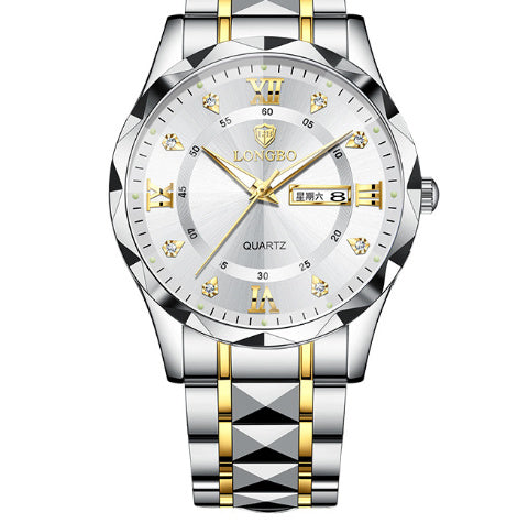 Waterproof Luminous Dual Calendar Watch