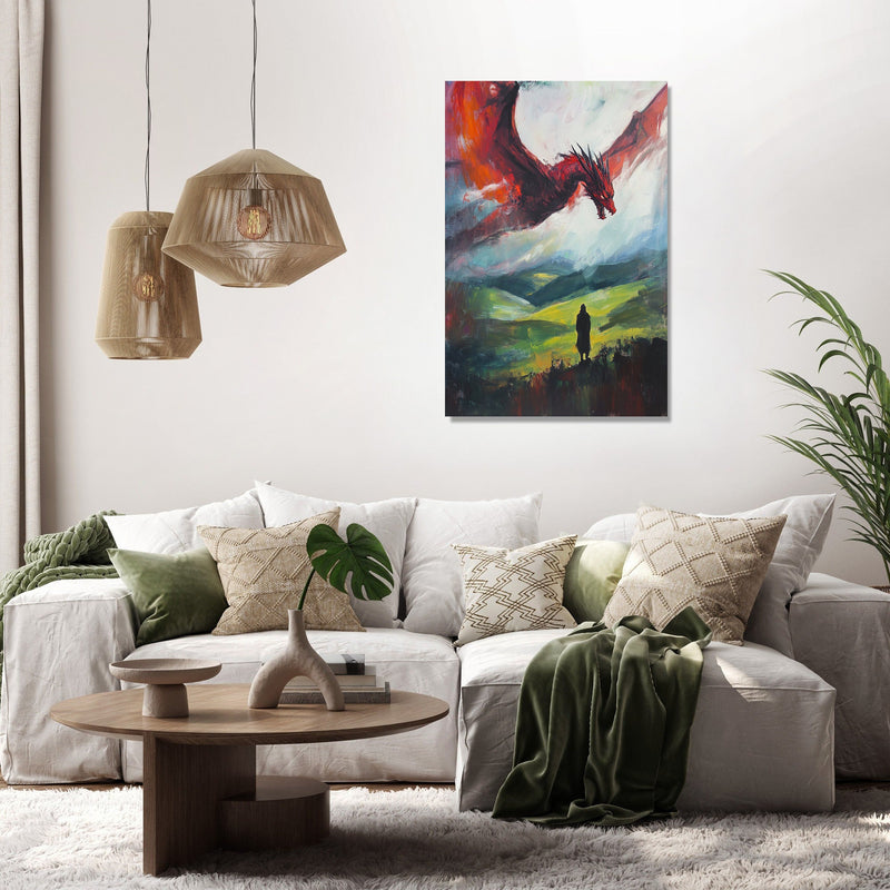 Welsh Dragon Majesty Canvas