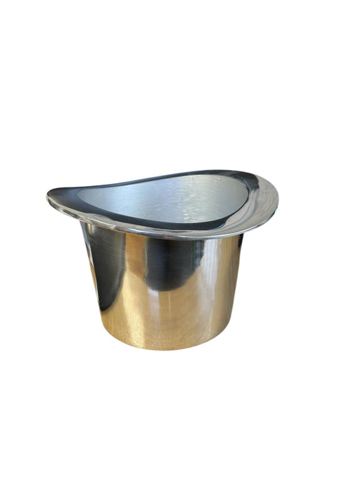 30CM ALUMINIUM GENTLEMAN HAT CHAMPAGNE BUC