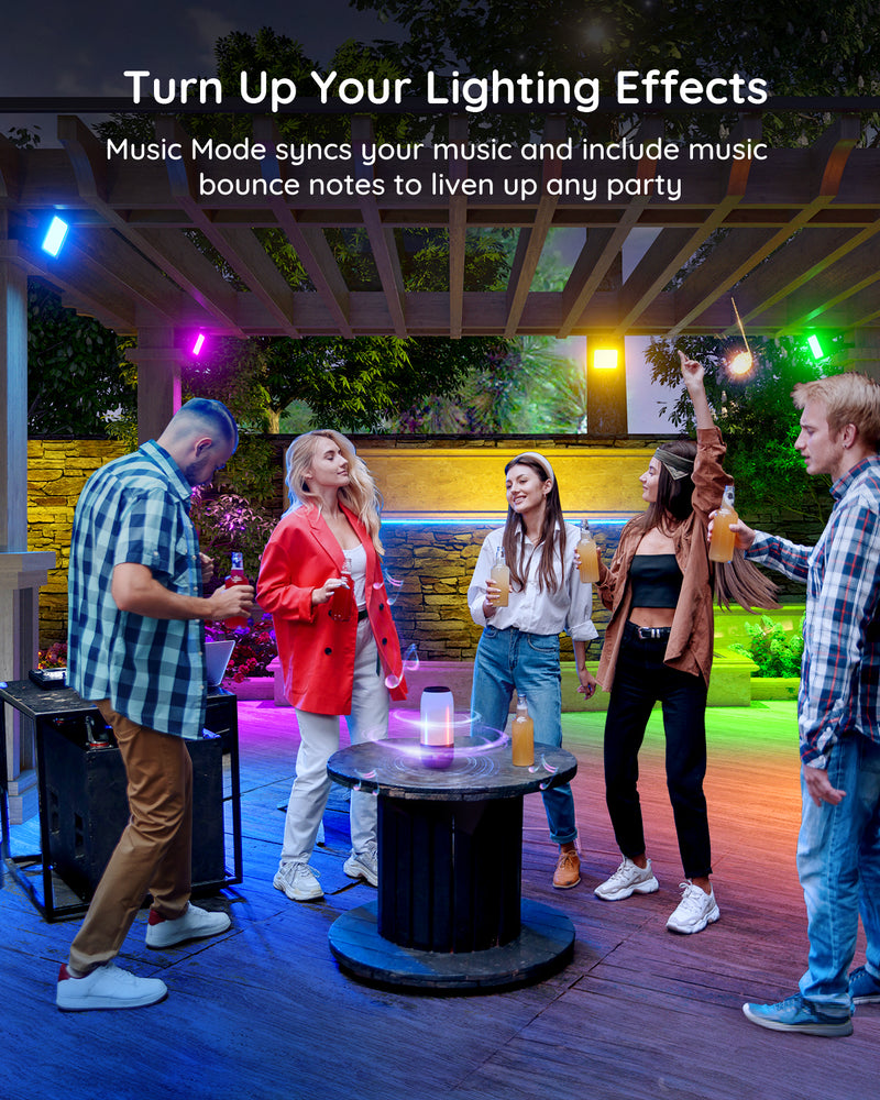 GOVEE RGBICWW LED SMART FLOOD LIGHT 4PCS