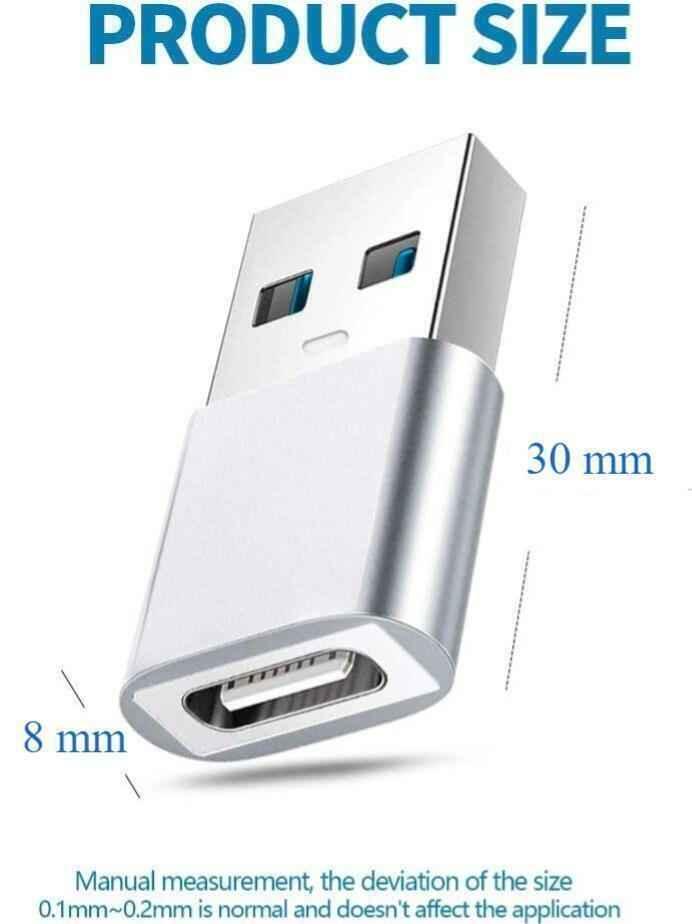 USB 3.1 Female USB Type-C to USB Male USB Type-A Hi-speed USB 3.1