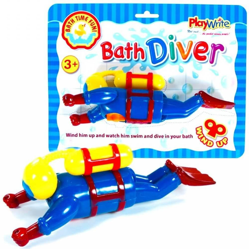 Children's Bathtime Clockwork Diver Wind Up Toy