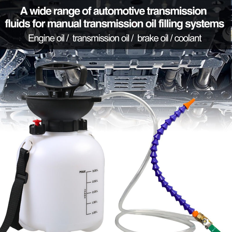 3L Manual Transmission Fluid Pump Gearbox Oil Filling Filler Tool ATF Adapter
