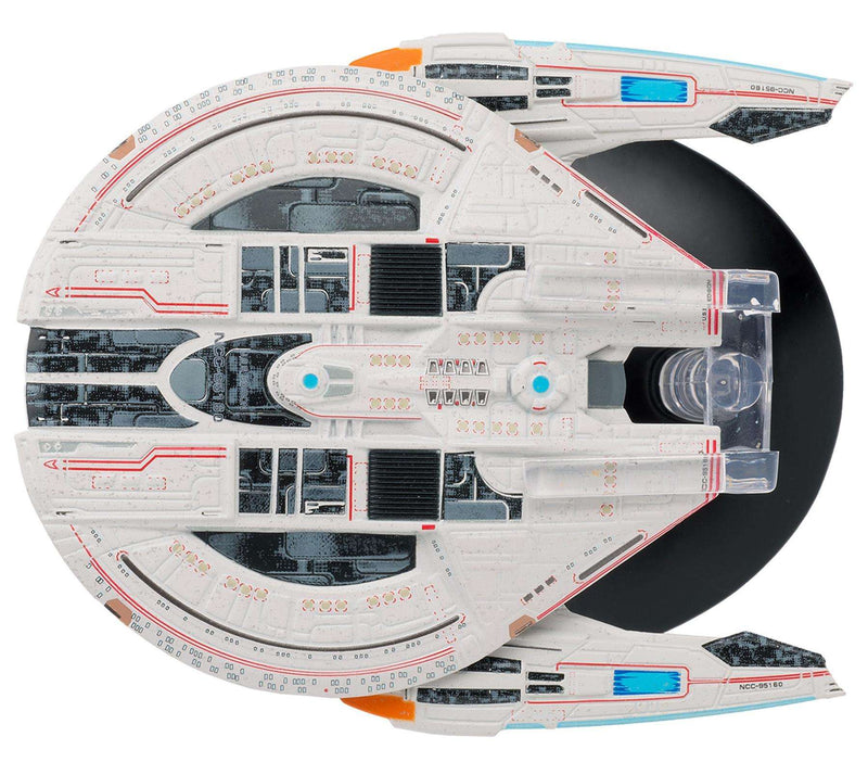 #17 U.S.S. Edison NCC-95160 Federation Temporal Warship Model Diecast Ship STO (Eaglemoss / Star Trek)
