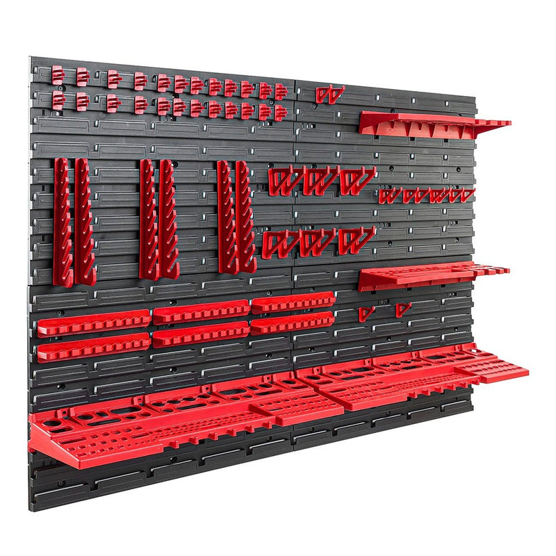 WALL MOUNTED TOOL PEG BOARD SET GARAGE STORAGE BINS WORKSHOP RACK SHED ORGANISER