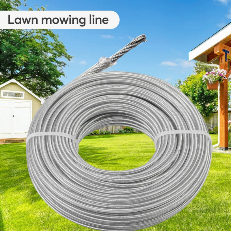 Strimmer Spool Line Cutting Line Grass Cut Nylon Metal Wire -3MM X 30M