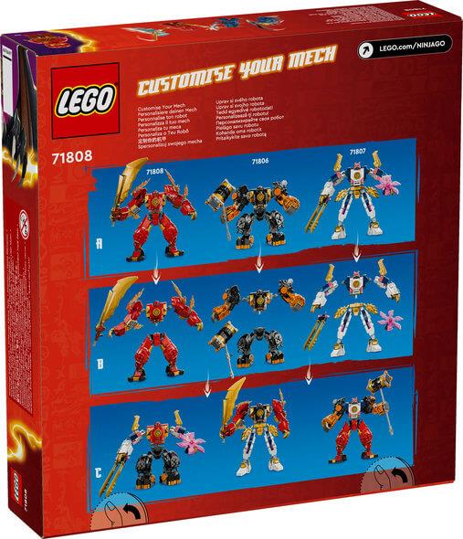 Lego Ninjago 71808 Kai's Elemental Fire Mech Playset for Ages 7 and Up
