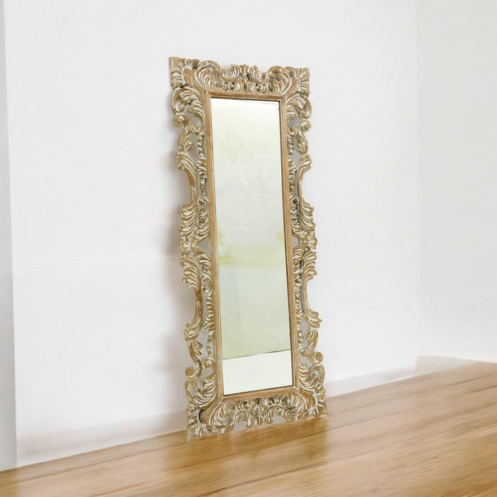 150CM HAND CARVED WOODEN MIRROR