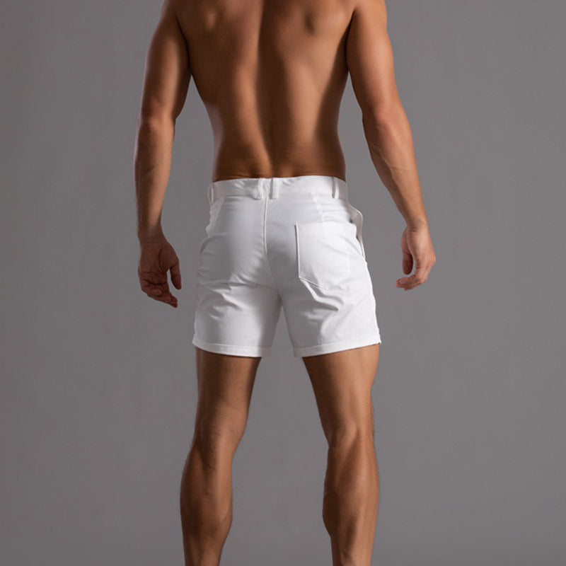 Men's Shorts With Pockets Fashion Summer Button Beach Pants