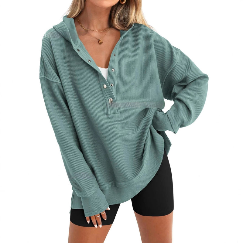 Autumn And Winter Solid Color Loose Raglan Sleeve Sweater