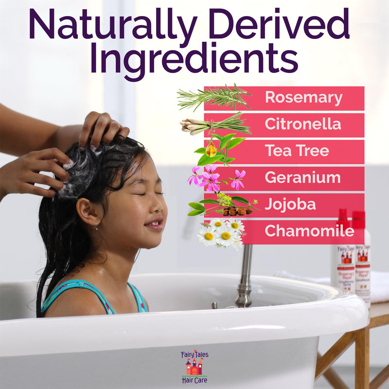 Fairy Tales Rosemary Repel Daily Kids Conditioning Spray – 8 oz x 2 | Gentle Detangling with Herbal Scent