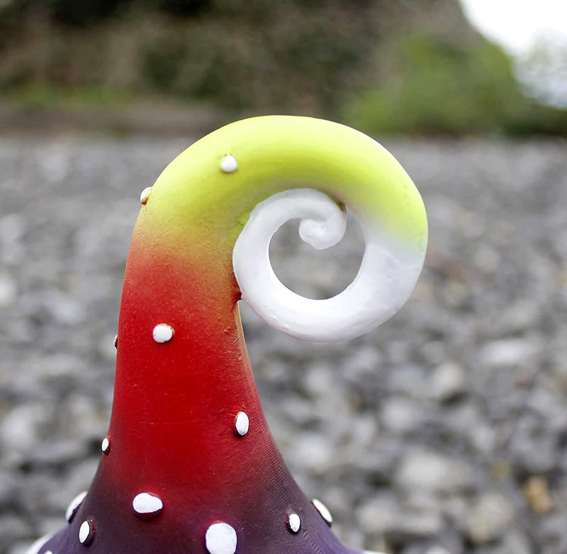 Set of 2 Colourful Mushroom Garden Ornaments