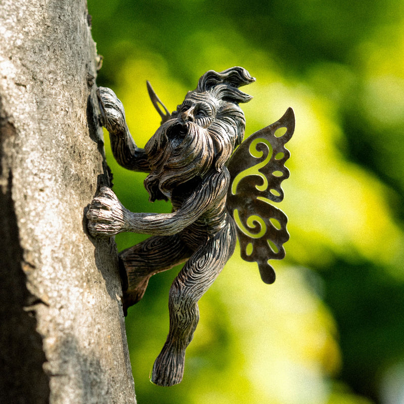 Fairy Tree Hugger Garden Ornament Polyresin Peeking Decoration