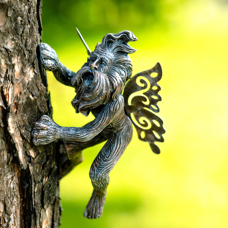 Fairy Tree Hugger Garden Ornament Polyresin Peeking Decoration