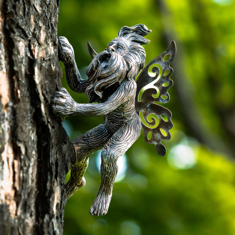 Fairy Tree Hugger Garden Ornament Polyresin Peeking Decoration