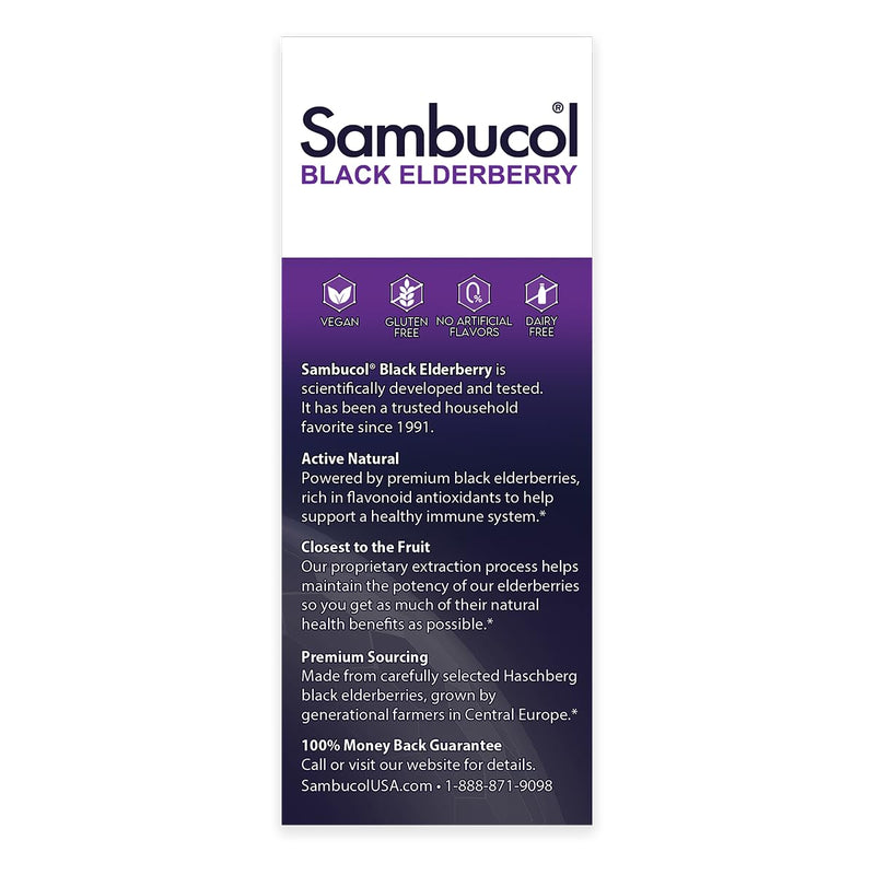 Sambucol Black Elderberry Syrup for Kids – Immune Support & Vitamin C, 4 oz