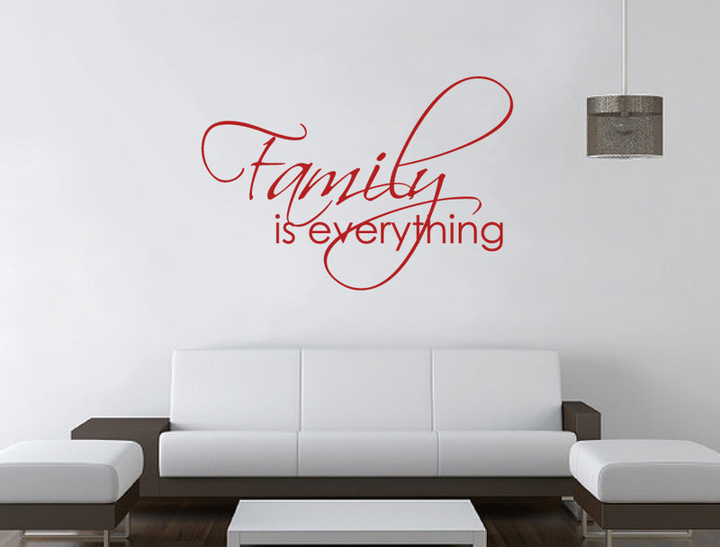 Family is Everything Wall Sticker Quote – Inspirational Home Decor