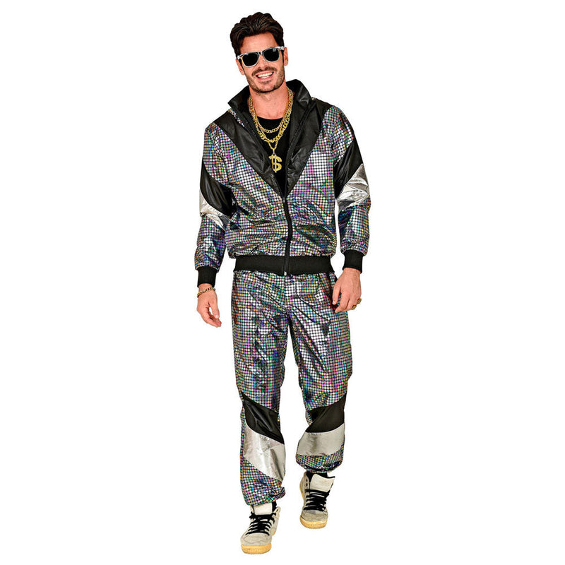 80s Disco Ball Shell Suit - Adult Costume