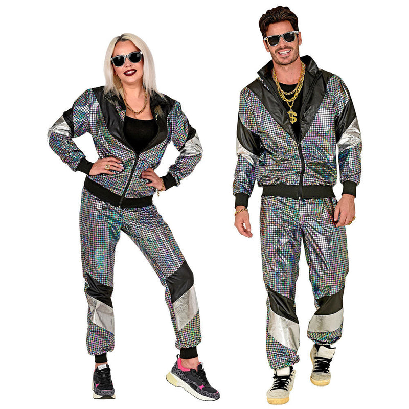 80s Disco Ball Shell Suit - Adult Costume