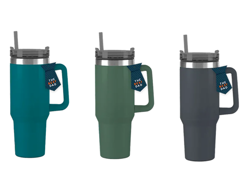 Double Walled Tumbler With Straw And Handle   one  at random
