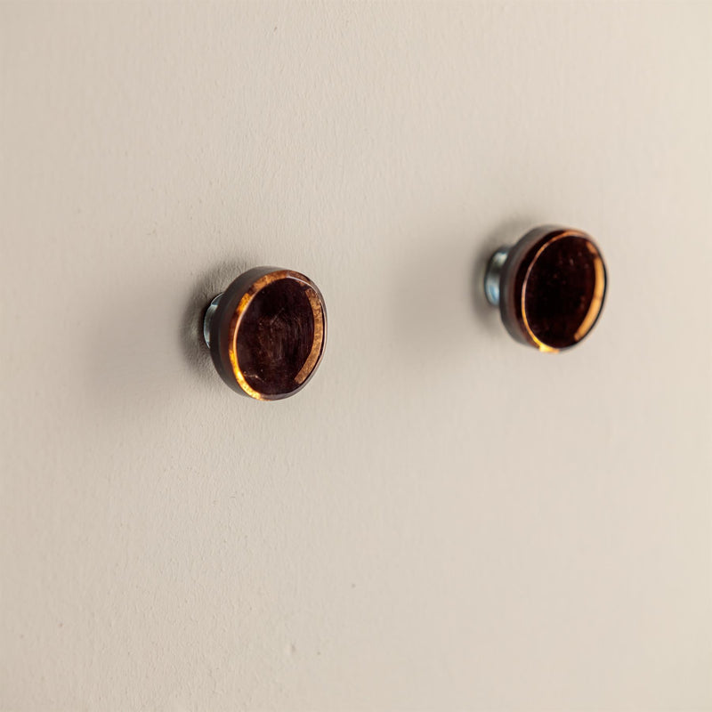 Zoha Tortoise Shell Glass Drawer Knobs