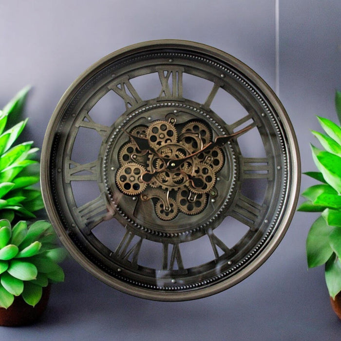60CM WALL CLOCK SKELETON STYLE