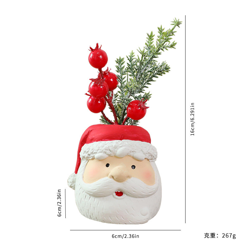 Resin Christmas Doll Santa Claus Snowman Decorations Ornaments
